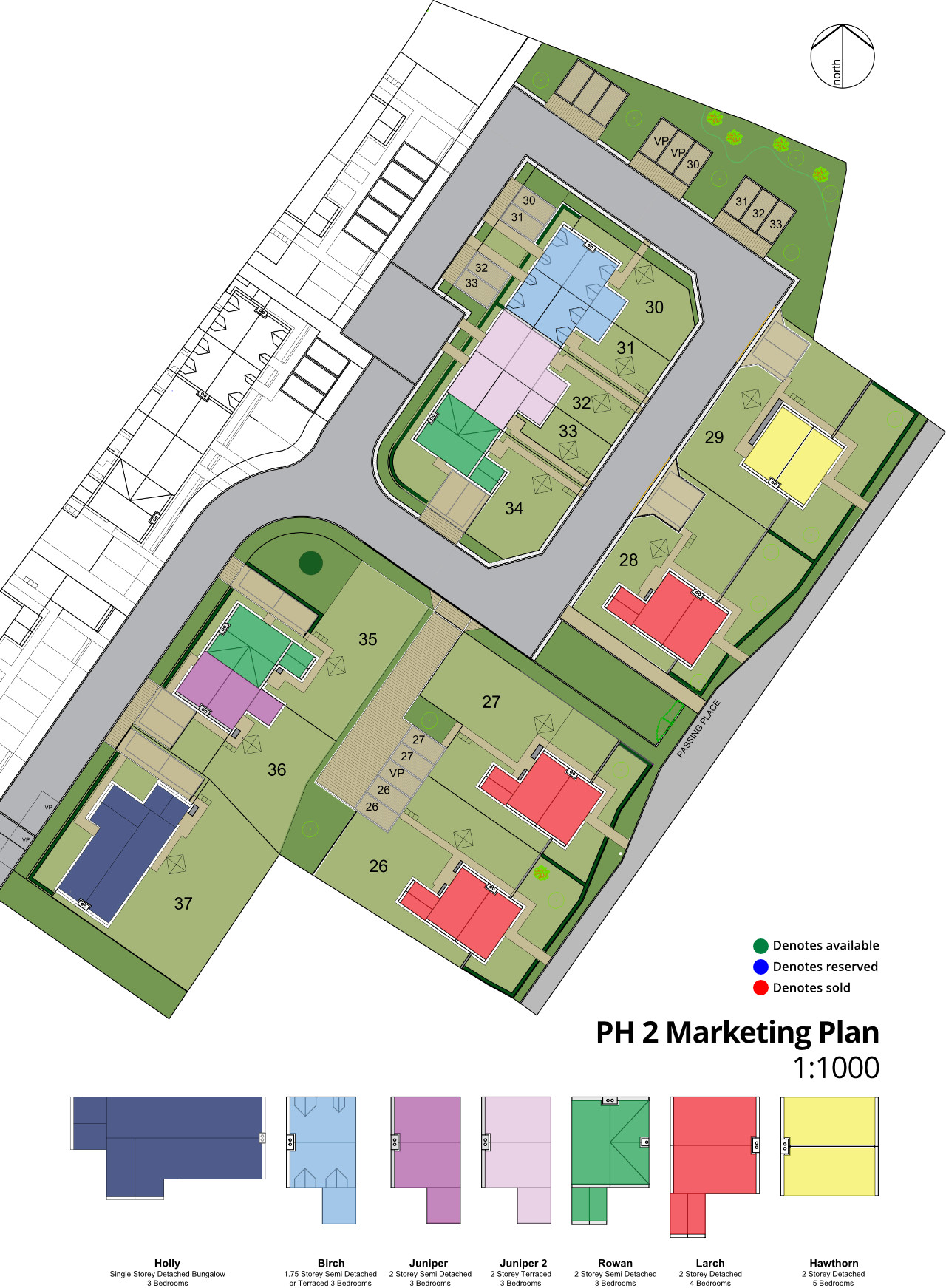 Greenside, Rosemarkie, development plan of new houses, Rosemarkie