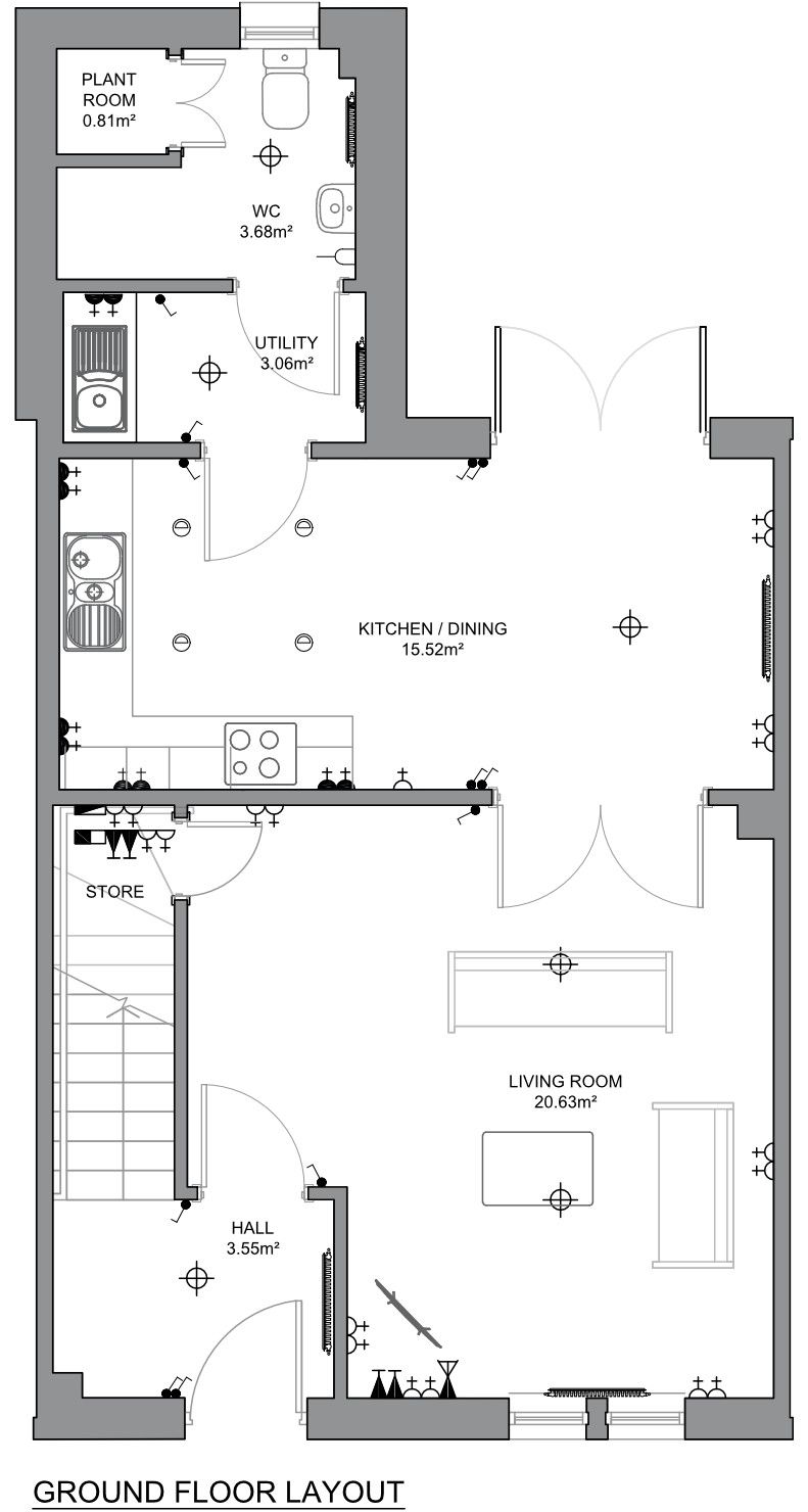 Juniper 2 - ground floor layout