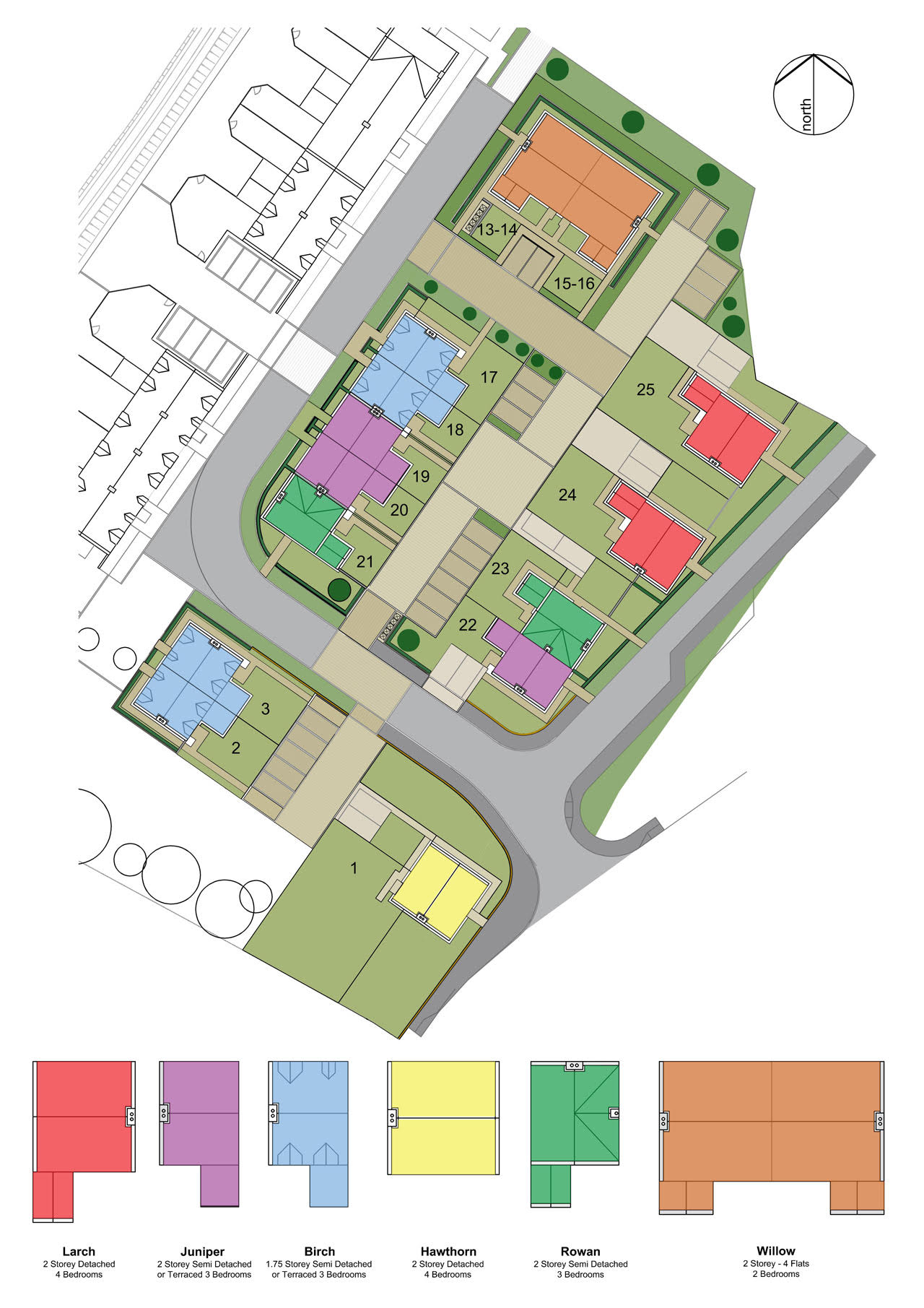 Greenside, Rosemarkie, development plan of new houses, Rosemarkie