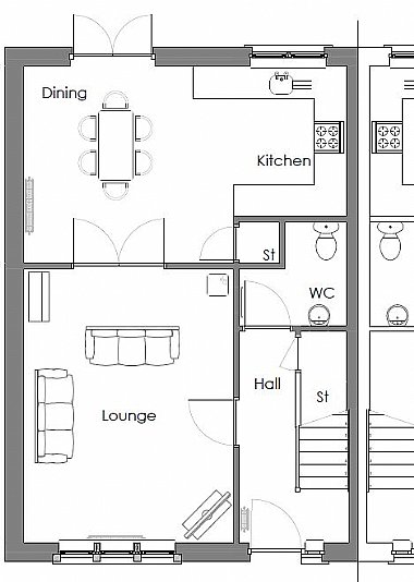 Wyvis enhanced - 3 bedroom new build floor plan